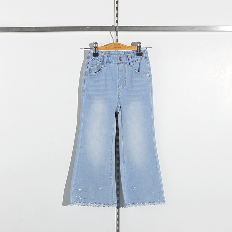 Balabala Children's Clothing 2026 Summer New Style Denim Pants for Girls 202226108001