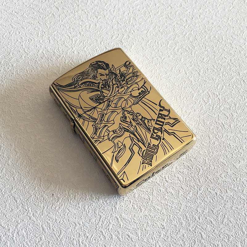 The leader's new CHIEF pure copper shell brass liner windproof kerosene lighter glory etching oil machine