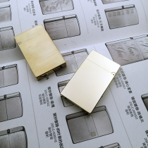 Zorro 572 ultra-thin brass Lang kerosene lighter pure copper steel tone portable armor can be customized carved gifts
