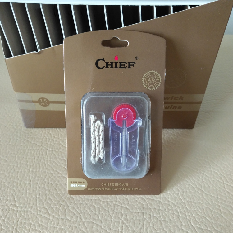 Consumables French chief kerosene lighter accessories Flint cotton core set factory direct Jobon producer