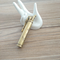 Monsoon JIFEGN kerosene lighter pure copper vintage oil machine creative personality Cylinder Cotton machine gift