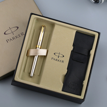 Pike Chapel Steel Rod Gold Clip 23k Gold Plated Fountain Pen Bag Gift Box Frosted Black Gold Clip Ink Pen Practice Calligraphy Pen