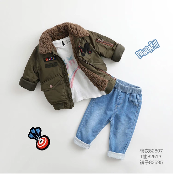 Marcjanie Mark Jenny váy mùa thu mới cho bé gái co giãn quần jeans bé 83595