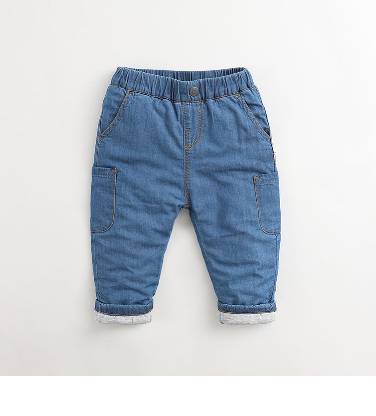 [Kẹp bông] Quần áo mùa đông mới của Mark Jenny Quần denim cotton dày Quần bé 83550 quần sooc bò bé trai