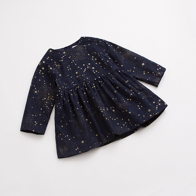Váy bé gái mùa xuân Mark Jenny đầm cotton trẻ em dập nóng mẫu váy 63017 váy cho bé gái 10 tuổi