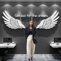 Wings background corporate culture office company studio high-end atmosphere layout wall stickers decorative paintings inspirational slogans
