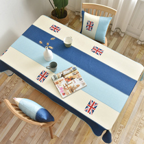 Custom finished tablecloth anti-hot disposable rectangular ins Net red tea table cloth table cloth fabric cotton hipster