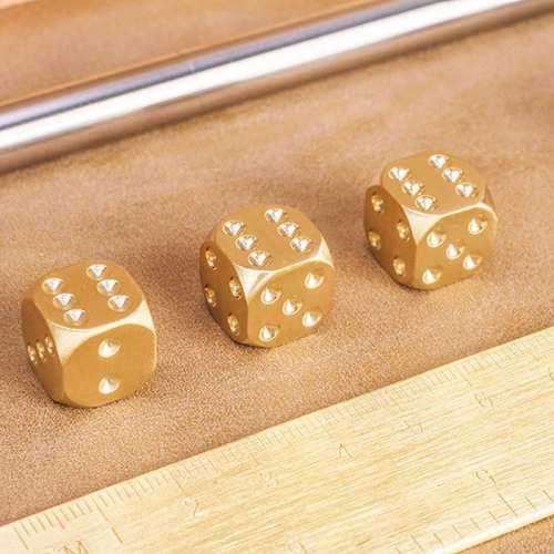 Латунные игральные кости, DIY, креативный подарок