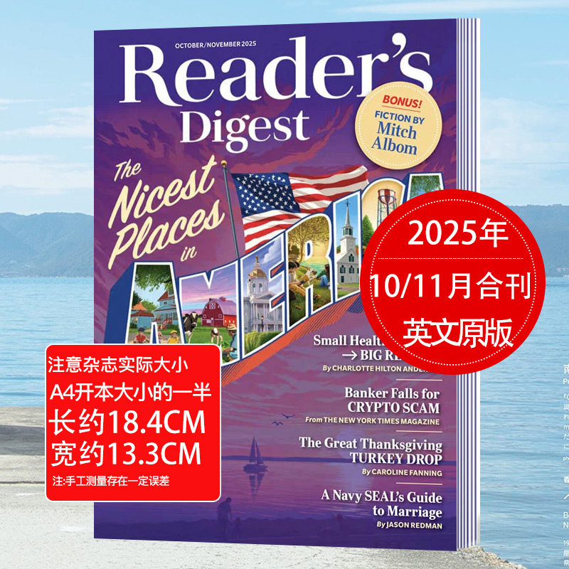 Reader's Digest American Edition Reader's Digest Magazine Small Format Single Issue in Stock 2026/25