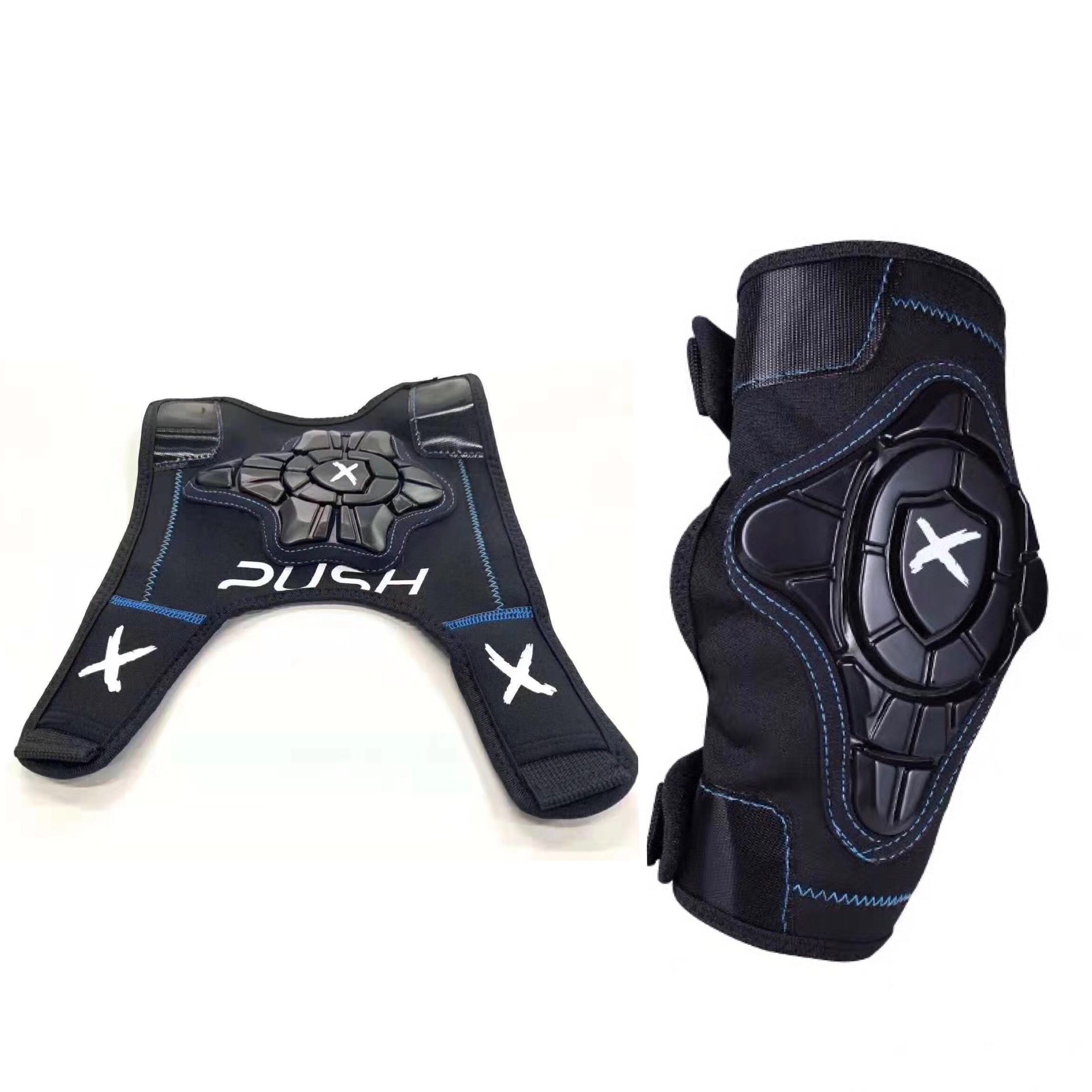 XPUSH children's balance car soft protective gear set roller skating knee pads elbow pads scooter open Velcro anti-fall