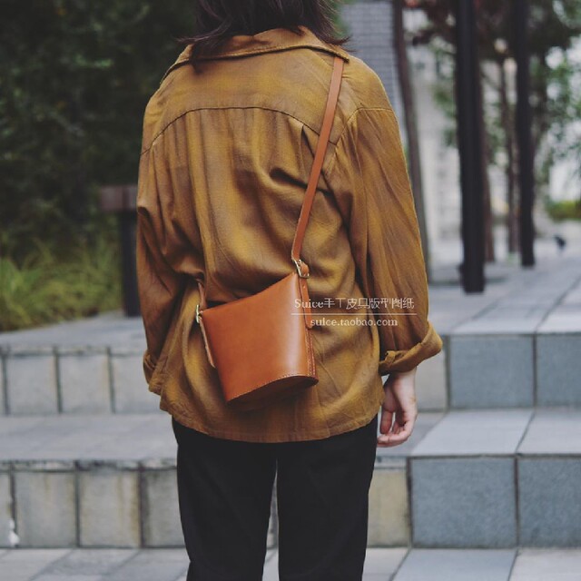 Casual Small Shoulder Bag Pattern Drawings, Bucket Bag Pattern Drawings, Handmade Small Bag Pattern Pattern