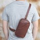 Handmade Leather Waist Bag Pattern, Men's Chest Bag Pattern, Professional Leather Bag Pattern