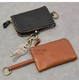Short Genuine Leather Handmade Patterned Key Bag Pattern, Japanese Coin and Card Holder Men's Wallet Pattern