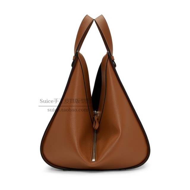 Handmade Leather Goods DIY Hammock Bag Hanging Basket Bag Handbag Leather Pattern Template Paper Pattern Cf08