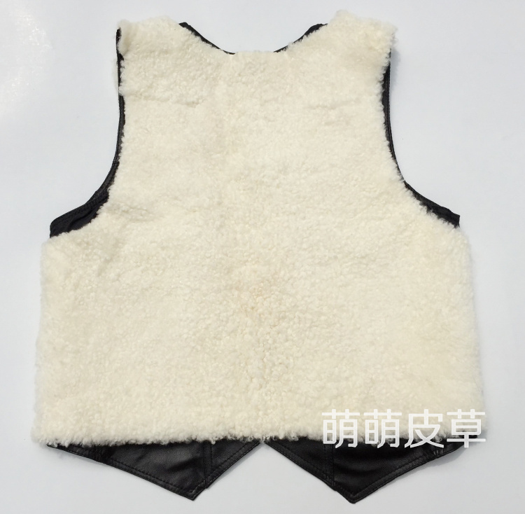 Mùa thu và mùa đông lông một áo len nam trung và già da vest ấm áp vai dày áo vest cotton khoác vest nam
