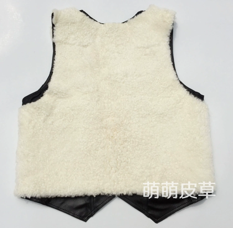Mùa thu và mùa đông lông một áo len nam trung và già da vest ấm áp vai dày áo vest cotton áo khoác giả vest nam hàn quốc