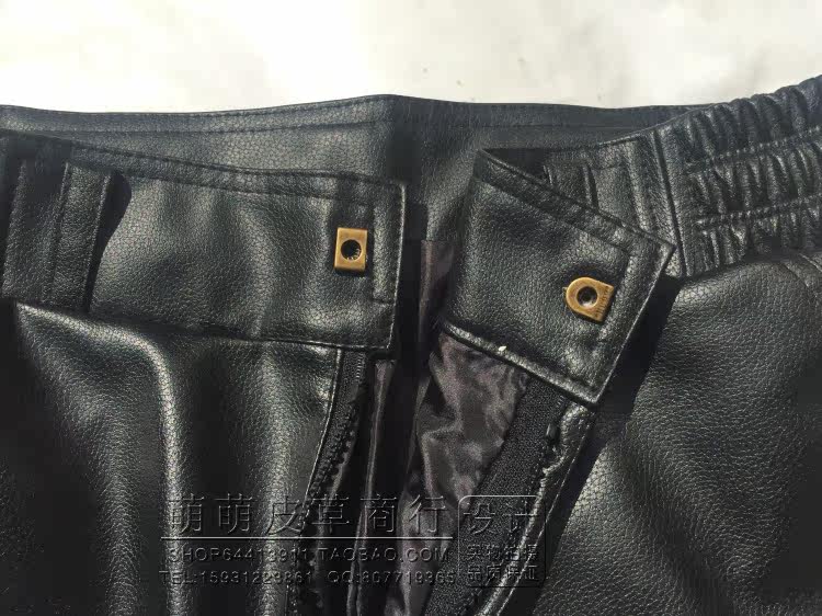 Pantalon cuir homme droit pour hiver - Ref 1478442 Image 9