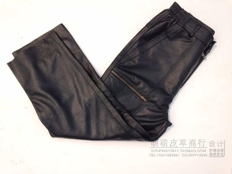 Pantalon cuir homme droit pour hiver - Ref 1481546 Image 24