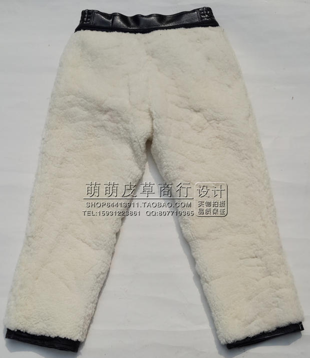 Quần da nam lông một lông cừu lót có thể tháo rời lớp trên cùng da dê quần mùa đông xe máy đầu máy quần eo cao quần thể thao nam