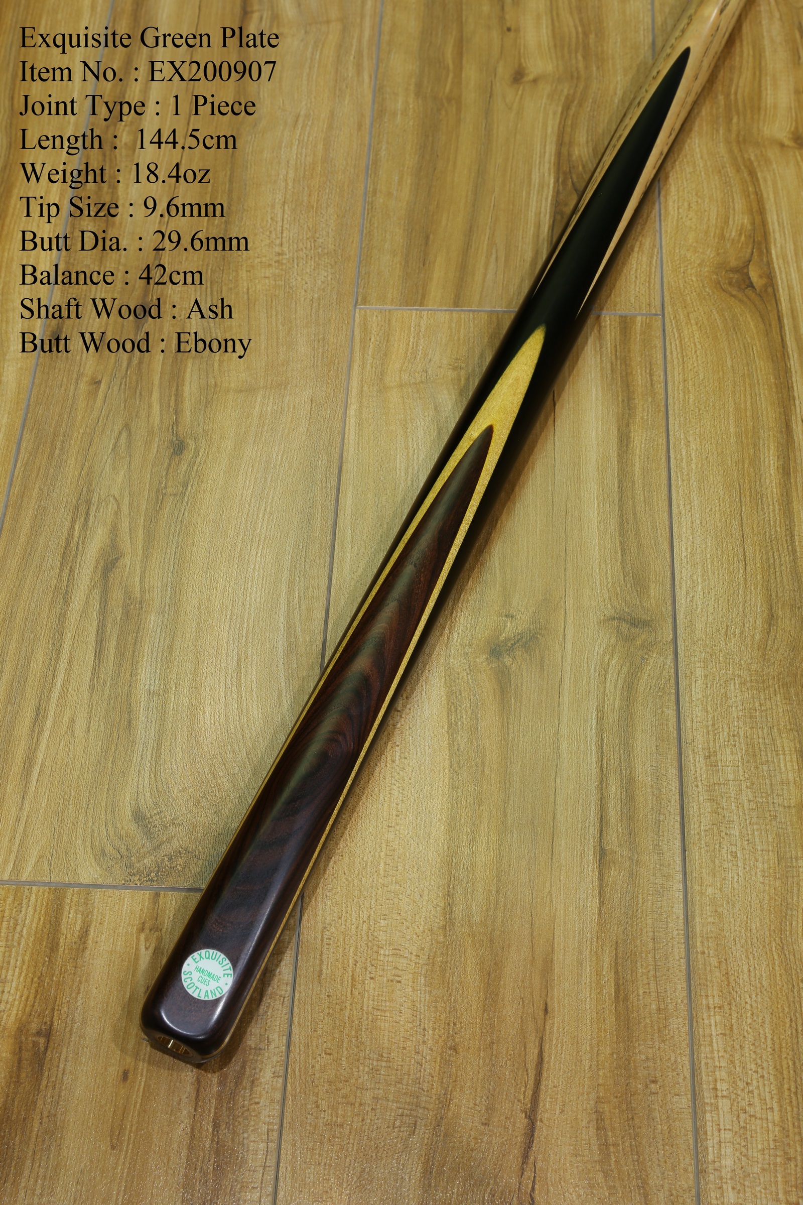 ＜Royal Billiards Shanghai Store＞British Exquisite Billiard Cue Green Card Single Insert Cocoa Wood-3