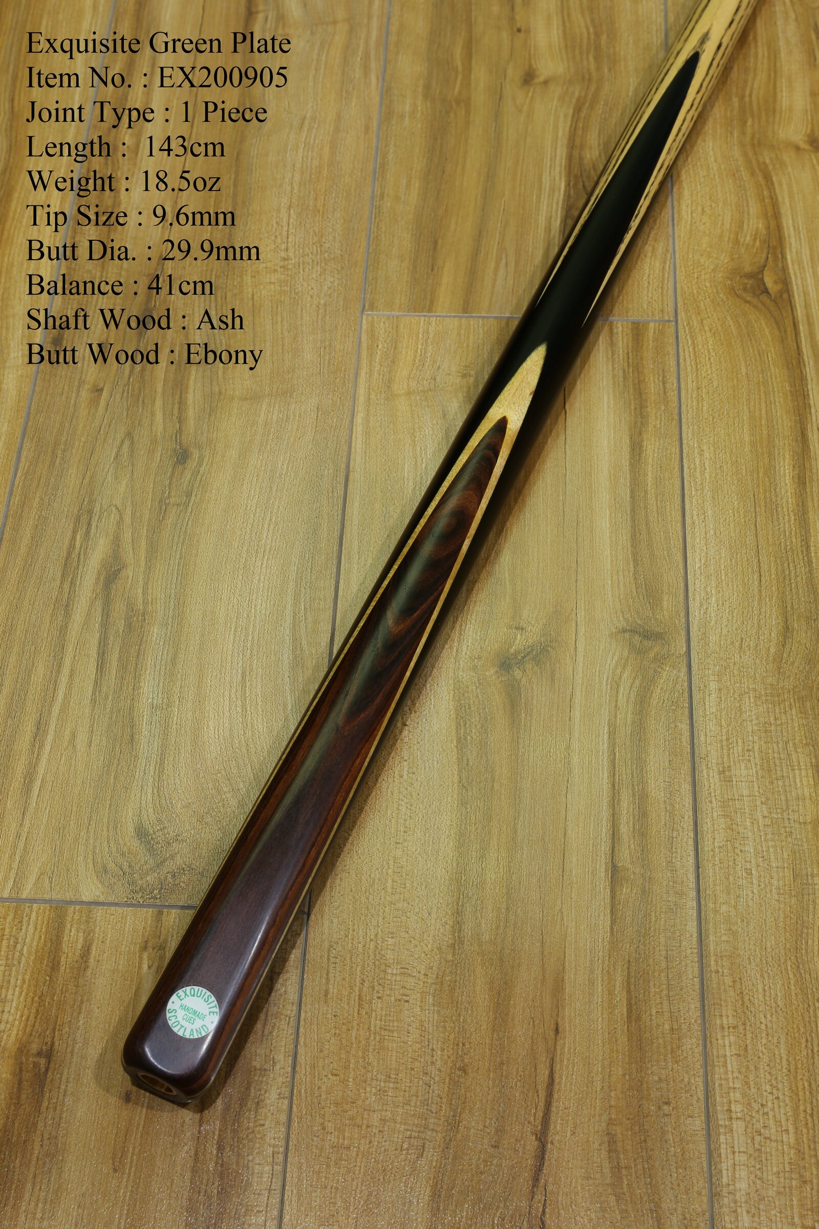 ＜Royal Billiards Shanghai Store＞British Exquisite Billiard Cue Green Card Single Insert Cocoa Wood-1