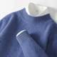 Thickened half turtleneck 100% pure cardigan men's sweater casual knitted pullover base cashmere sweater new autumn and winter