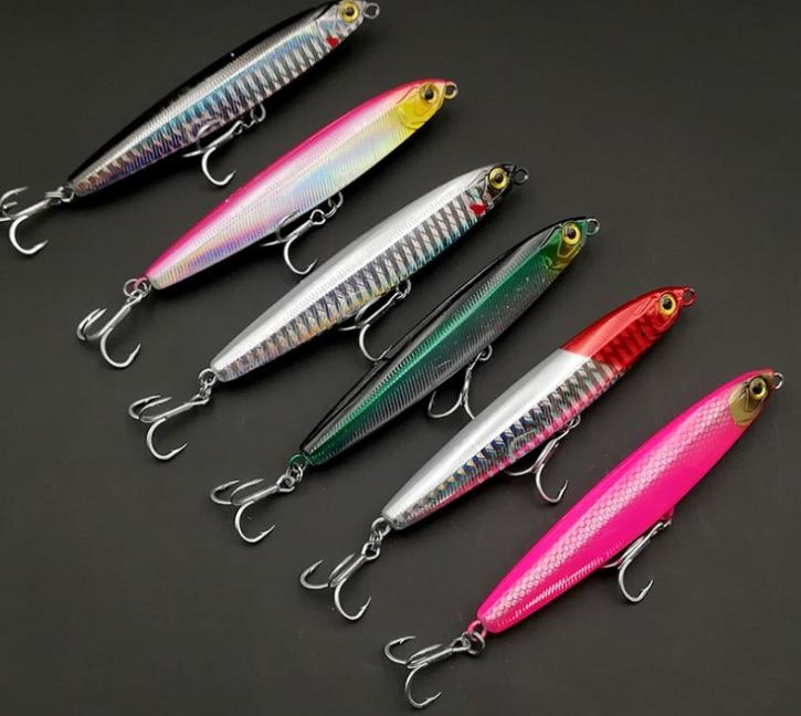 Water pencil bait bait is super - far - cast bait groove three hook pencil warp perch bait 5