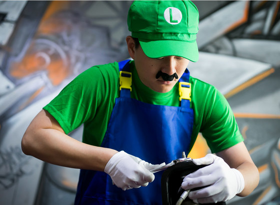 马里奥背带裤cosplay成人服饰年会表演卡通动漫派对男五一运动会