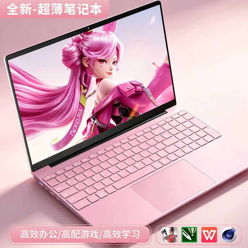 15.6inch Brand New Ultra-Thin Core Laptop, Lightweight and Portable, Designed for Gaming, Business, Office, and Women