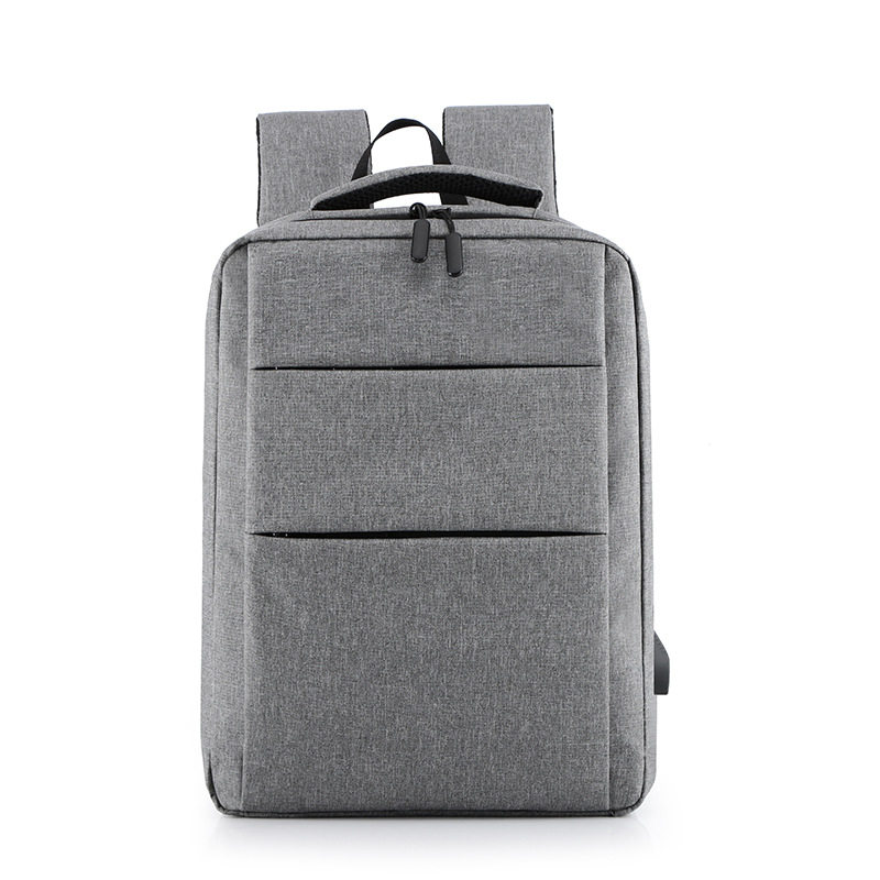 New Korean version of the computer backpack men's simple business USB charging backpack travel bag custom printed logo pattern