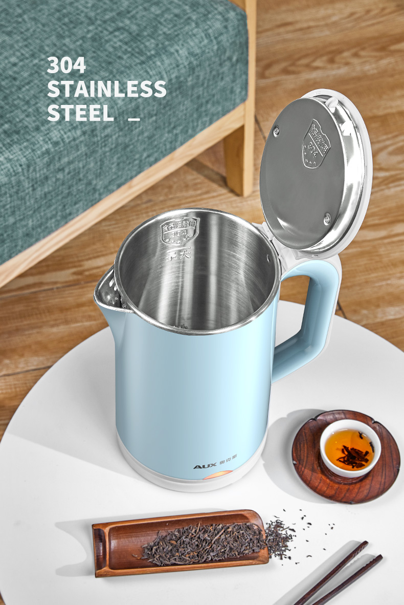 Ấm đun nước điện AUX / A HX-A6128 ấm đun nước chống trầy xước gia đình bằng thép không gỉ 304 tự động tắt nguồn - ấm đun nước điện siêu sắc thuốc gali