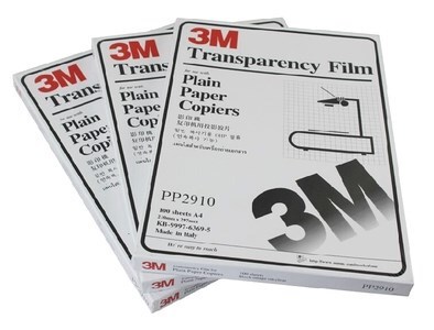 3m2910 Projection Film/Projection Film/Slide Film/Copy Film 100 Sheets/Pack 3m2910 Projection Film/Projection Film/Slide Film/Copy Film 100 Sheets/Pack