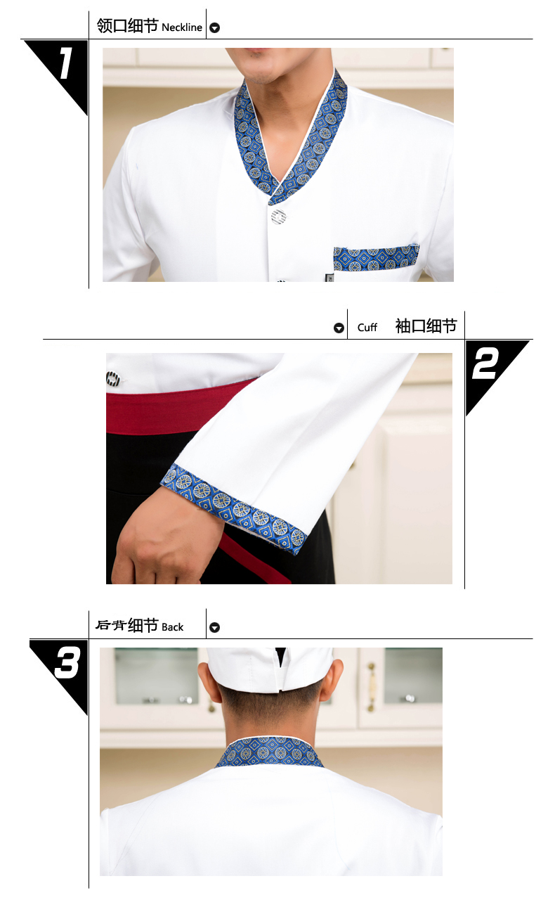 Veste chef cuisinier en polyester - Ref 1910908 Image 24
