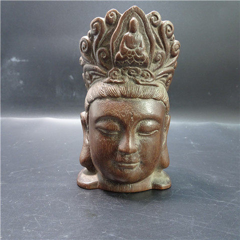 Qing Dynasty Solid Bamboo Sculpture Pendulum of Wealth and Gods Pure Handmade Bamboo Root Sculptures Characters Ancient Play Antique Collection Genuine Goods Old Stock