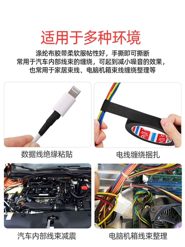 Черный изолирующий пламя замедляющий полиэфирный кабель Ремонт кабель Data Cable Broken Кожная обертка