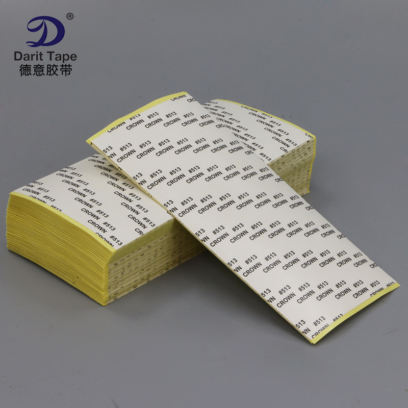 CROWN#513 Powerful Cotton Paper Semi Transparent High Temperature Double-sided Tape Slice can be customized for a variety of specifications