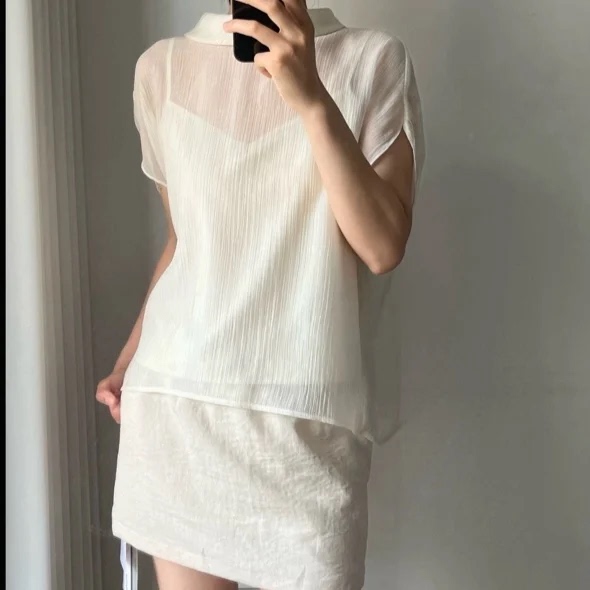 7.11 Huanhuan【Runaway Customer Blacklist】26091 Stylish and Versatile Top H608 7.11 Huanhuan【Runaway Customer Blacklist】26091 Stylish and Versatile Top H608
