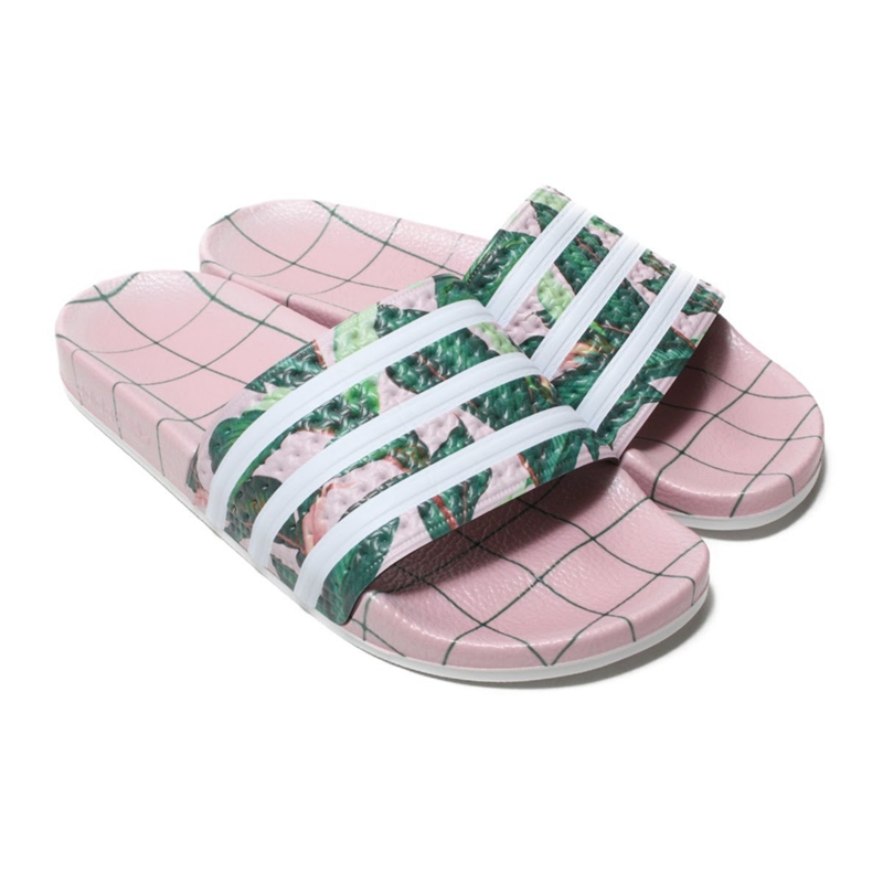 Khói gợi cảm màu tím Adidas clover Adilette dép đi biển thể thao nam và nữ B28006 - Dép thể thao giày dép nam