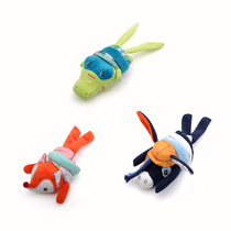 New animal pull shock car hanging toy baby stroller bell plush bed hanging comfort doll