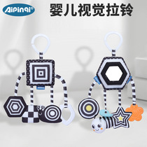 New baby stroller hanging black and white animal wind chimes baby stroller hanging bed hanging plush toys in stock