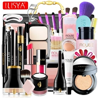 ILISYA trang điểm cô dâu chuyên nghiệp trang điểm sân khấu trang điểm nude tự nhiên trang điểm đầy đủ bộ mỹ phẩm hộp quà tặng chính hãng - Bộ trang điểm son màu đỏ gạch