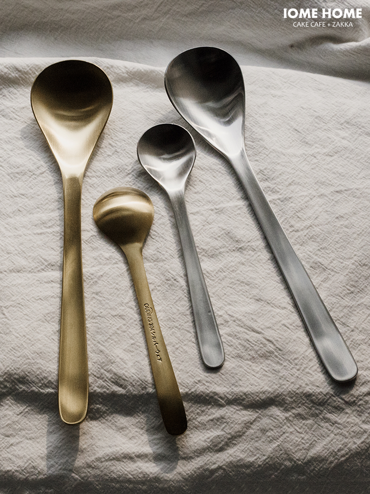 Day Style Mori Retro Hand Made Old Wind Main Dining Knife Three Teeth Fork Sweet Spoons 304 Stainless Steel Grocery Outlet single