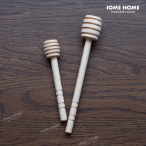 Solid wood Natural wood Paint-free wax-free zakka honey mixing stick Honey stick Honey picker Wedding gift
