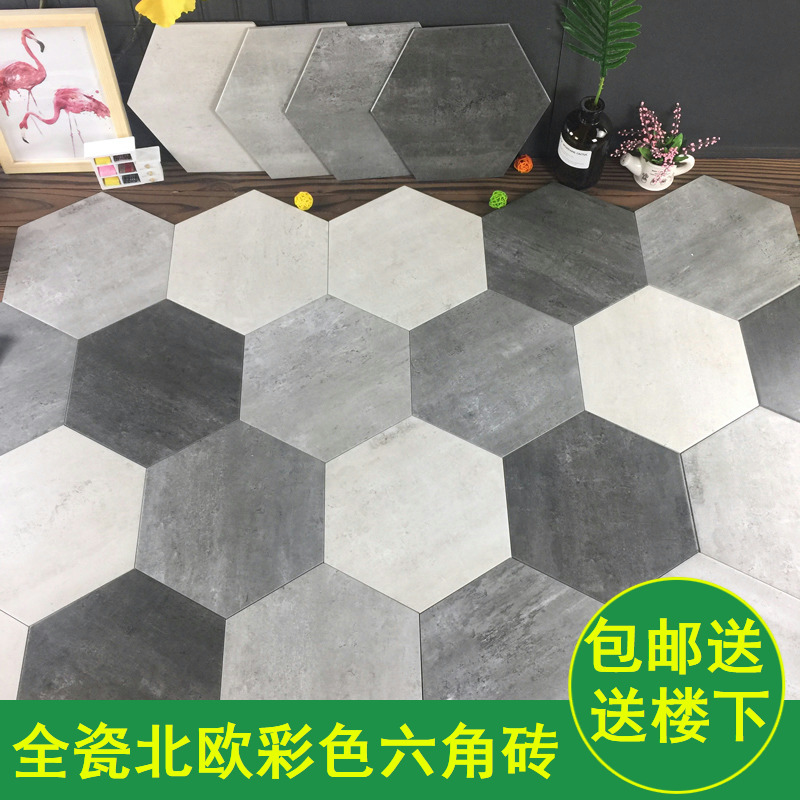 Kitchen Makeup Room Tile tile Tiles Candy Glazed Kitchen Necrohexagonal Brick Nordic Hexagon Antique Flower Brick Interior Wall Brick