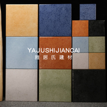 Colorful rock bright surface American country antique brick kitchen bathroom solid color floor tile non-slip balcony tile 150