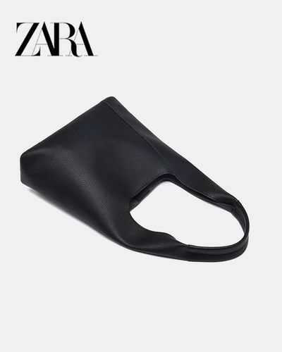 ZARA Вместительная и большая сумка подмышку, сумка на одно плечо, премиум класс