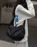 ZARA Нейлоновая спортивная водонепроницаемая сумка, вместительная и большая сумка через плечо подходит для мужчин и женщин, сумка на одно плечо для отдыха