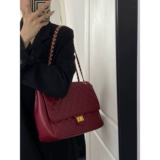 ZARA Красная сумка через плечо для невесты, вместительная и большая цепь, сумка подмышку, на цепочке