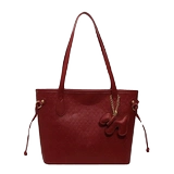 Красная вместительная и большая сумка на одно плечо для невесты, премиум класс