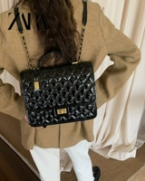 Патентная кожаная черная